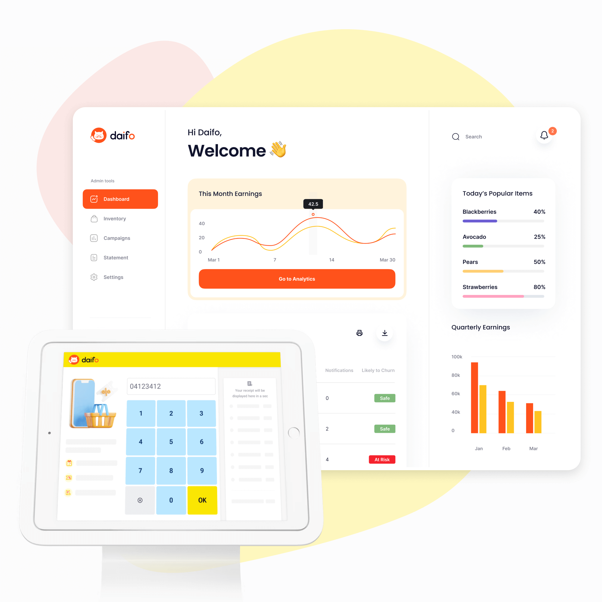 Daifo Marketing tools for loyalty, SMS and referral campaigns